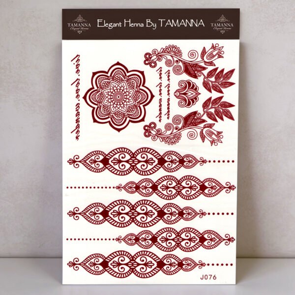 HENNA STICKERS J076